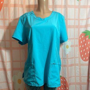 XL Cherokee turquoise scrub top